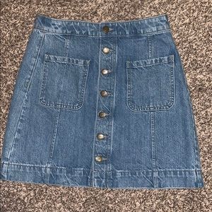 Vintage Jean Mini Skirt